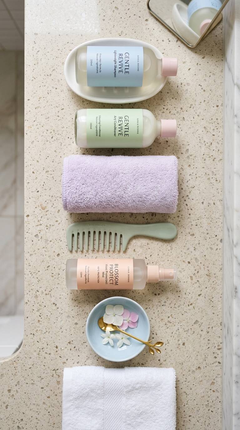 How to Build a Gentle Fine Hair Routine for Fuller Looking Hair