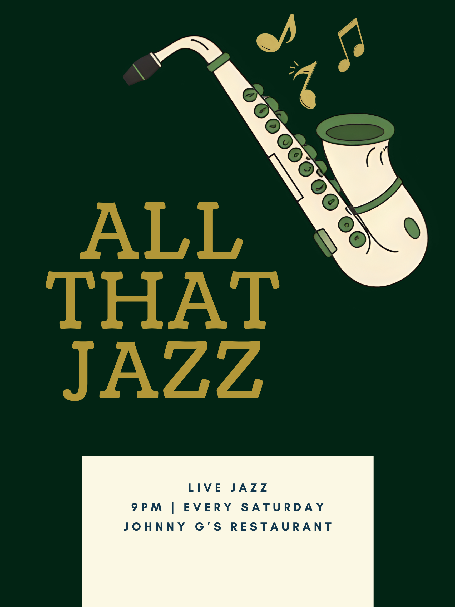 Event poster for Jazz Groove